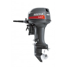 Двухтактный лодочный мотор SEATAN T40BWS, 40 л.с, электростартер, румпельный, нога "S"